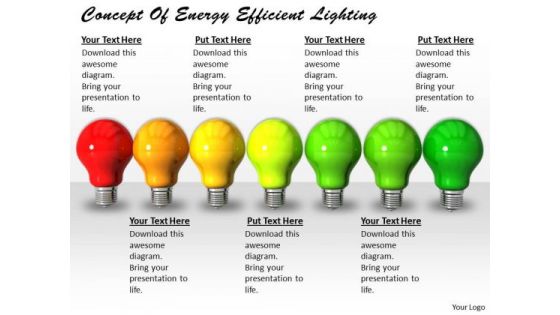 Business Strategy Consultant Concept Of Energy Efficient Lighting Images
