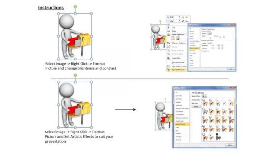 Business Strategy Consultant Maintain Good Mailbox 3d Character Modeling