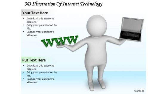 Business Strategy Consultants 3d Illustration Of Internet Technology Concept Statement