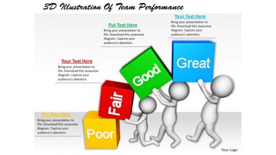 Business Strategy Consultants 3d Illustration Of Team Performance Concepts