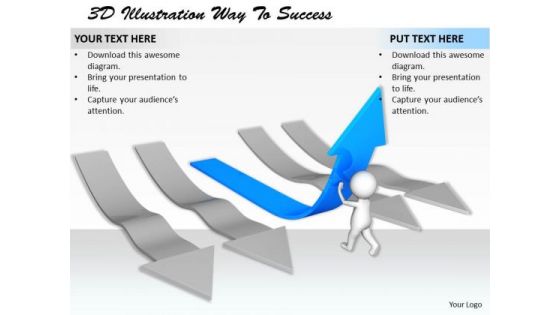 Business Strategy Consultants 3d Illustration Way To Success Concepts