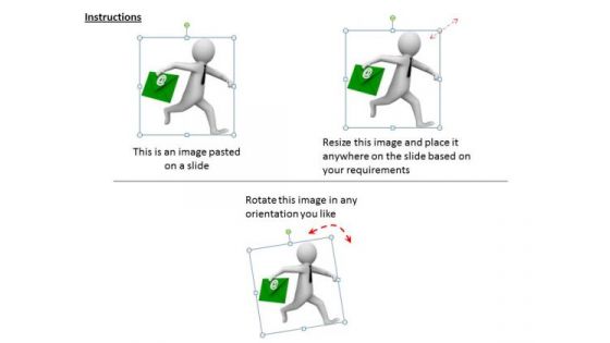 Business Strategy Consultants 3d Man Rush With Email Concept Statement
