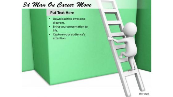 Business Strategy Consulting 3d Man Career Move Character Modeling