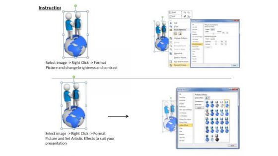 Business Strategy Consulting 3d Man Shaking Hands Earth Concepts