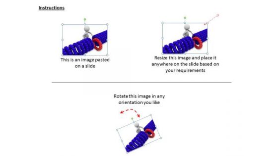 Business Strategy Development 3d Man Pushing Gear Wheel Concepts