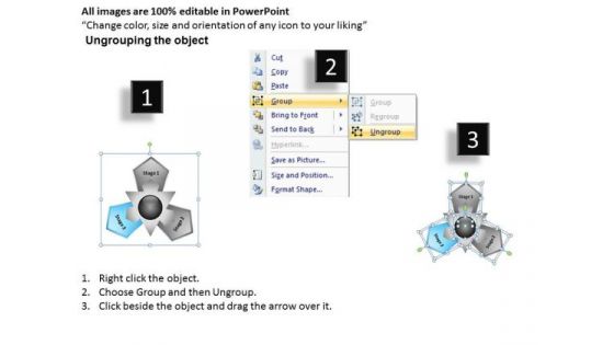 Business Strategy Development Focal Point Hub And Spoke 3 Stages Plan