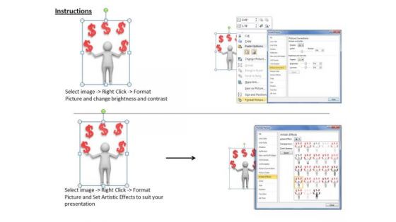 Business Strategy Examples 3d Man Confused With Question Marks Concepts