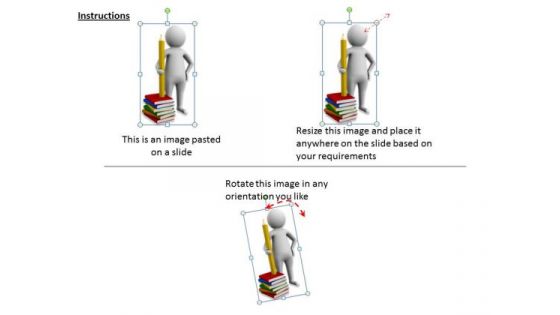 Business Strategy Examples 3d Man Writing Books Character Modeling