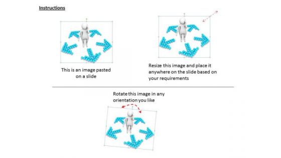 Business Strategy Execution 3d Man Confused To Take Decision Adaptable Concepts