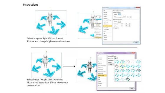 Business Strategy Execution 3d Man Confused To Take Decision Adaptable Concepts