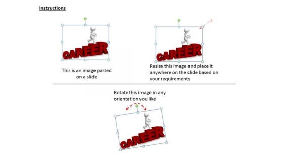 Business Strategy Formulation 3d Illustration Of Career Path Character Models