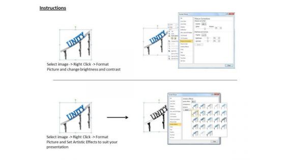 Business Strategy Implementation 3d Illustration Of Team Unity Character Modeling