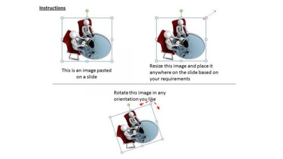 Business Strategy Implementation 3d Office With Laptops Concept