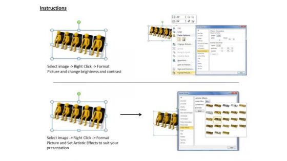 Business Strategy Implementation 3d Persons Waiting The Room Concept