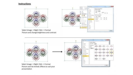 Business Strategy Implementation 3d Team Inside The Gears Concept