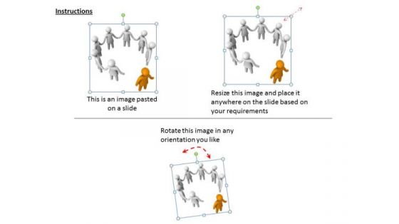 Business Strategy Innovation 3d Leader Different From Team Adaptable Concepts