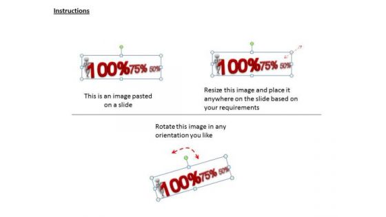 Business Strategy Innovation 3d Man Showing Decline Percentage Adaptable Concepts