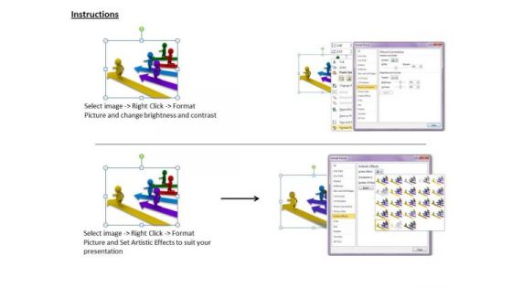 Business Strategy Model 3d People Competition Concepts