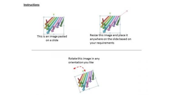 Business Strategy Model 3d People On Colorful Arrows Concepts