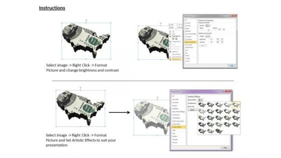 Business Strategy Model American Map With Dollar Image Images