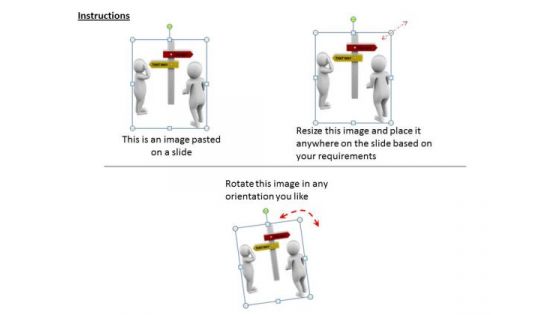 Business Strategy Plan 3d Illustration Of Confused Man Concepts