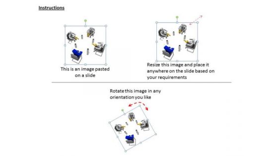 Business Strategy Plan Template 3d Image Of Team Discussion Characters