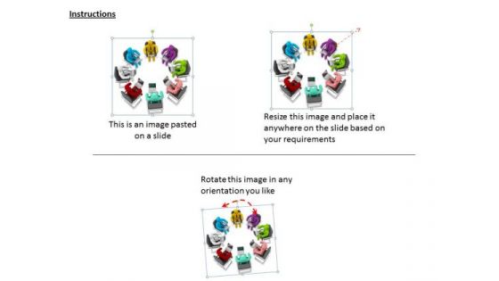 Business Strategy Planning 3d People Meeting Concept Statement