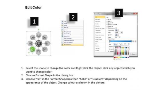 Business Strategy Planning Circular Resource Allocation Chart Template