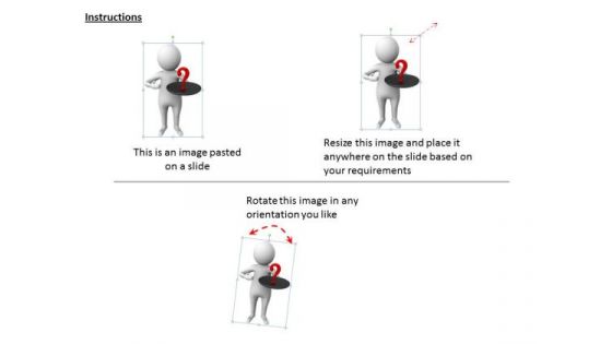 Business Strategy Process 3d Man Confused Character Models