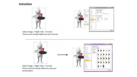 Business Strategy Process 3d Man Confused Character Models