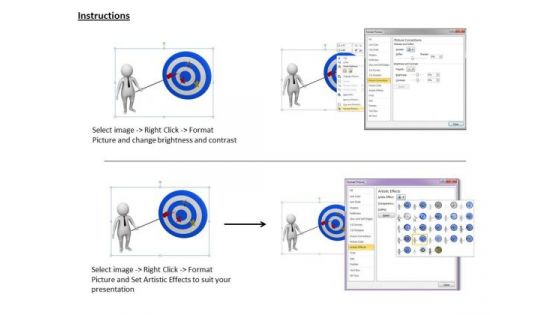 Business Strategy Process 3d Man Goal Concept Character Models