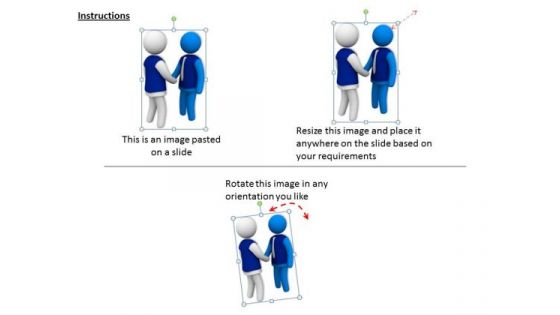 Business Strategy Process 3d Man Shaking Hands Character