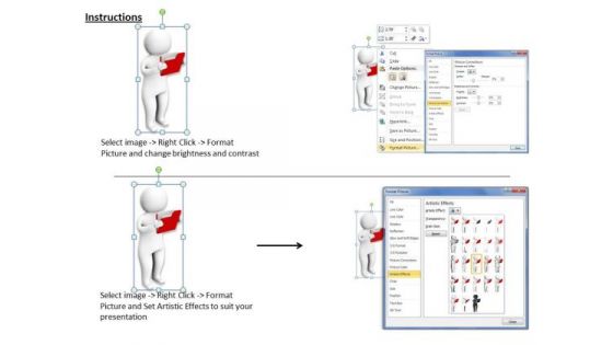 Business Strategy Process Folder With Important Data Concept Statement
