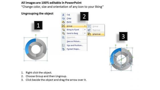 Business Strategy Review Concentric Circular Process 3 Stages Ppt Level