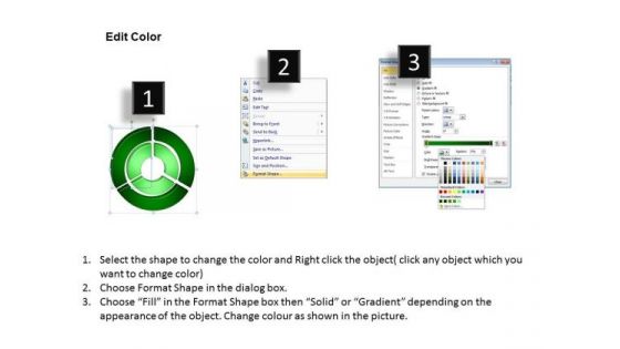 Business Success PowerPoint Templates Business 3d Double Concentric Rings Pieces Ppt Slides