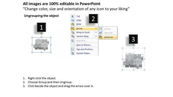 Business Success PowerPoint Templates Business 3d Interconnected Jigsaw Puzzle Pieces Ppt Slides