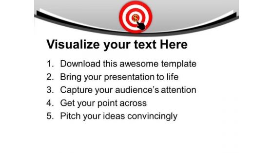Business Target Achieved Dollar Money PowerPoint Templates Ppt Backgrounds For Slides 0313
