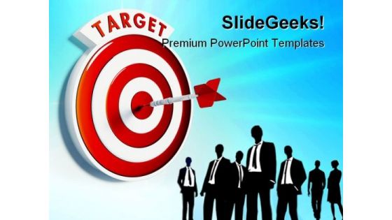 Business Target Success PowerPoint Templates And PowerPoint Backgrounds 0911