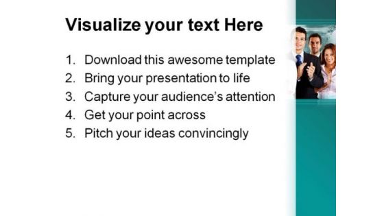 Business Team Applauding Success PowerPoint Templates And PowerPoint Backgrounds 0511