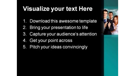 Business Team Applauding Success PowerPoint Themes And PowerPoint Slides 0511