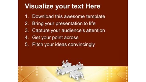 Business Team Assembles The Jigsaw Puzzles PowerPoint Templates Ppt Backgrounds For Slides 0713