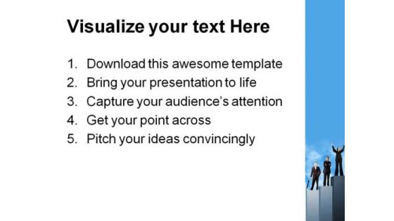 Business Team Graph Success PowerPoint Themes And PowerPoint Slides 0611