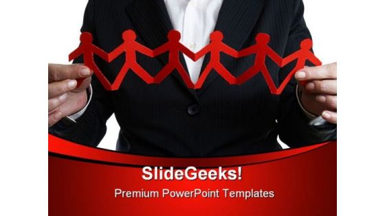 Business Team Leadership PowerPoint Template 1010
