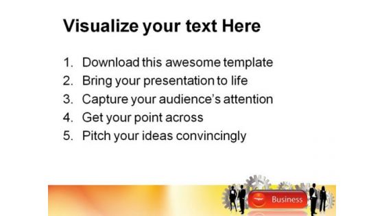 Business Team People PowerPoint Template 1110