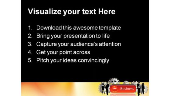 Business Team People PowerPoint Template 1110