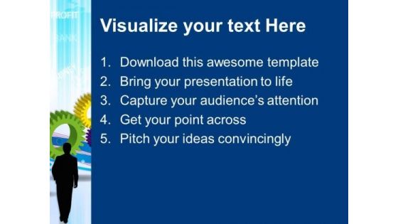 Business Team With Gearswheels Teamwork PowerPoint Templates And PowerPoint Themes 0412