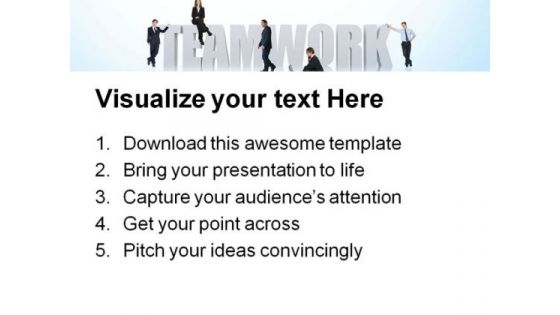 Business Teamwork Success PowerPoint Templates And PowerPoint Backgrounds 0511