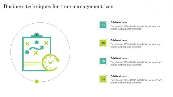 Business Techniques For Time Management Icon Mockup Pdf Business Techniques For Time Management Icon Mockup Pdf