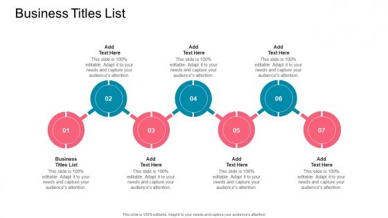 Business Titles List In Powerpoint And Google Slides Cpb