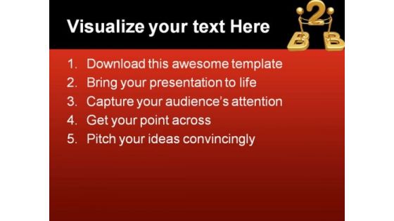 Business To Business Metaphor PowerPoint Themes And PowerPoint Slides 0511